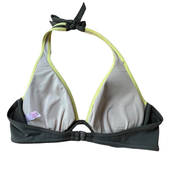 Victoria's Secret Olive Green Wire Halter‎ Bikini Top 36B - Picture 3 of 4
